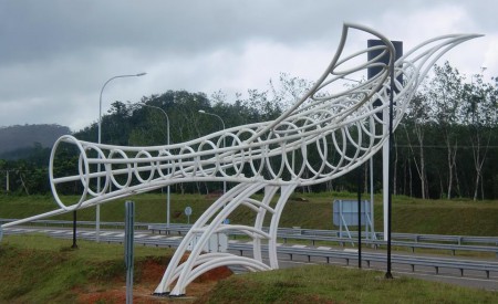 Fabrication & Installation of steel bird structure at southern highway (Welipanna rest area)